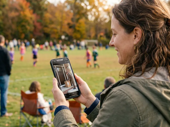 viewing camera footage on phone Pro technologies